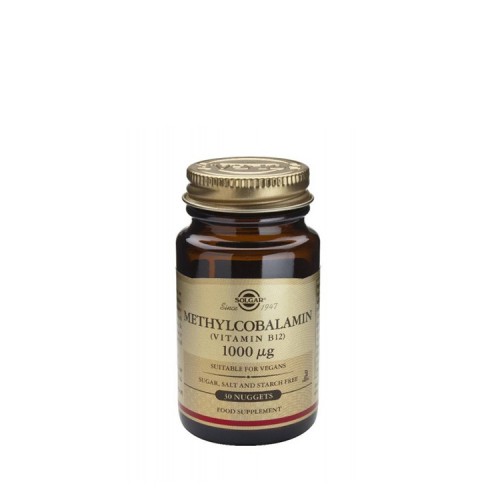 Solgar Vitamin B12 1000μg Methylcobalamin, 30 υπογλώσσια δισκία