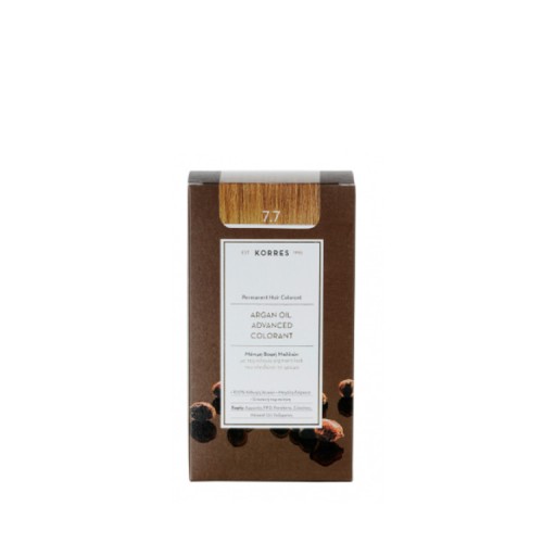 Korres Argan oil advanced colorant Μόνιμη Βαφή - 7.7 Μόκα 50ml