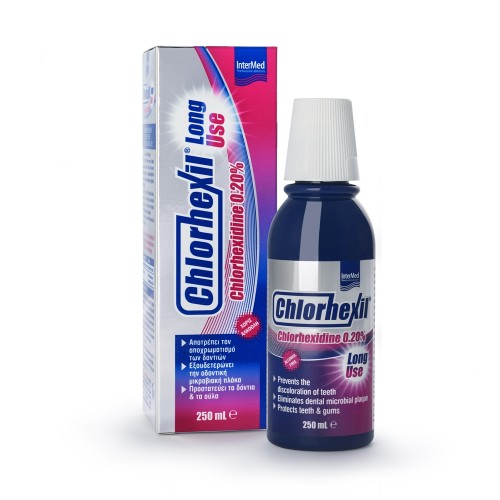 Intermed Chlorhexil 0.20% Mouthwash Long Use Στοματικό Διάλυμα με 0.20% χλωρεξιδίνη - 250ml