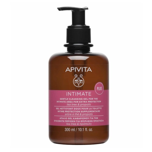 Apivita Απαλό Gel Καθαρισμού PLUS για την Ευαίσθητη Περιοχή με Tea tree & Πρόπολη - SMART PACK, 300ml