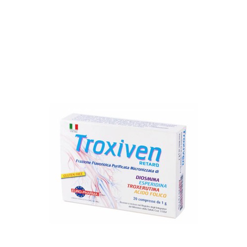 Bionat Troxiven Retard - Συμπήρωμα Διατροφής για την Αντιμετώπιση παθήσεων των κάτω άκρων & αιμορροϊδικών κρίσεων, 20 δισκία