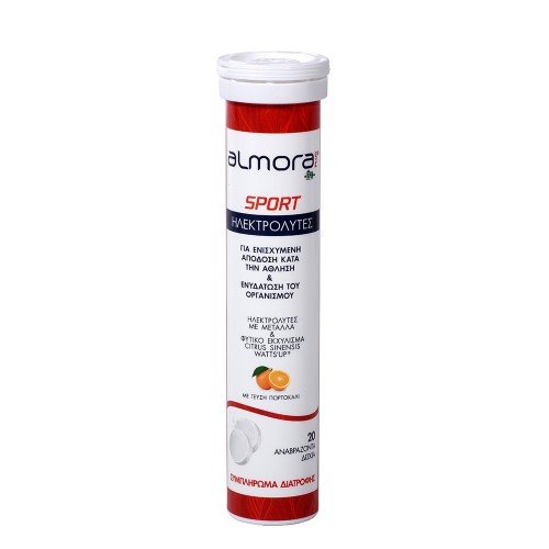 Almora Plus Sport 20 Ηλεκτρολύτες με Γεύση Πορτοκάλι, 20 αναβράζοντα δισκία
