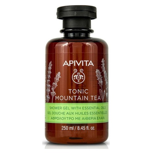 Apivita Tonic Mountain Tea Shower Gel with Essential Oils Αφρόλουτρο με Αιθέρια Έλαια - 250ml
