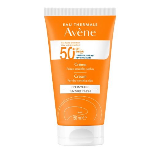 Avene Soins Solaire Cream Αντιηλιακή Κρέμα Προσώπου για Ξηρό/ Πολύ Ξηρό Δέρμα SPF50+ TriAsorB™, 50ml