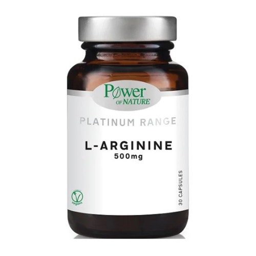 Power Of Nature Platinum Range L-Arginine 500mg, 30caps