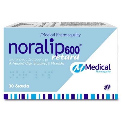 Medical Pharmaquality Noralip 600 retard 30 ταμπλέτες