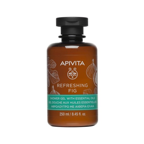 Apivita Refreshing Fig Αφρόλουτρο Με Σύκο & Αιθέρια Έλαια, 250ml