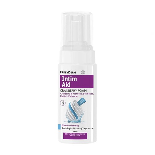 Frezyderm Intim Aid Cranberry Foam Αφρός Καθαρισμού για Ευαίσθητη Περιοχή, 100ml