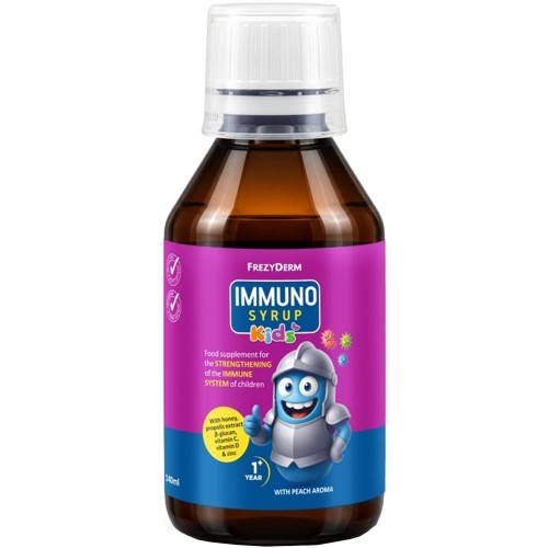 Frezyderm Immuno Syrop Kids, Για την ενίσχυση του ανοσοποιητικού των παιδιών, 140ml