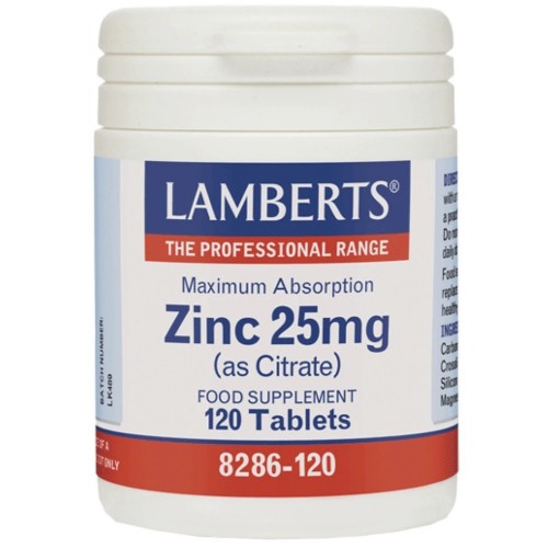 Lamberts Zinc 25mg 120 ταμπλέτες