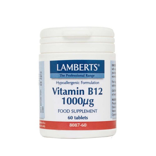 Lamberts B12 1000mcg 60ταμπλέτες, Cobalamin