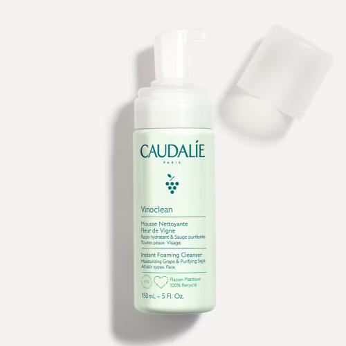 Caudalie Vinoclean Instant Foaming Cleanser Απαλός Αφρός Καθαρισμού Προσώπου, 150ml