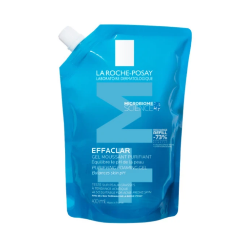 La Roche-Posay Effaclar Purifying Foaming Gel +Μ Refill Καθαρισμός για το Λιπαρό Δέρμα με Τάση Ακμής, 400ml