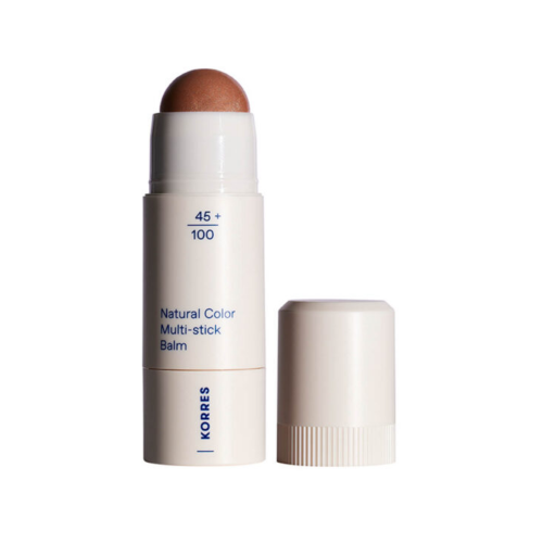 Korres Aegean Bronze Natural Color Balm σε Στικ για Λάμψη σε Χείλη & Ζυγωματικά, 1τμχ