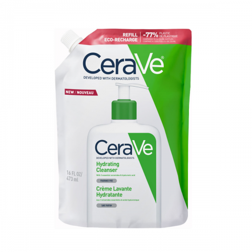 Cerave Hydrating Cleanser Refill Ενυδατική Μη Αφρίζουσα Κρέμα Καθαρισμού για Πρόσωπο & Σώμα, 473ml