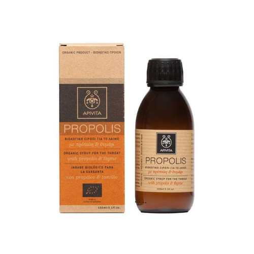 Apivita Propolis Βιολογικό Σιρόπι Για Το Λαιμό Με Πρόπολη & Θυμάρι, 150ml