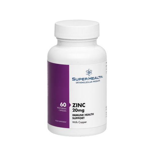 Super Health Zinc 20mg With Copper Ψευδάργυρος με Χαλκό για ισχυρή άμυνα, 60caps