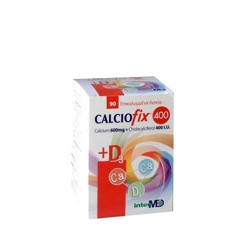 InterMed CALCIOfix 400 - Calcium 600mg + D3 10μg, 90 δισκία