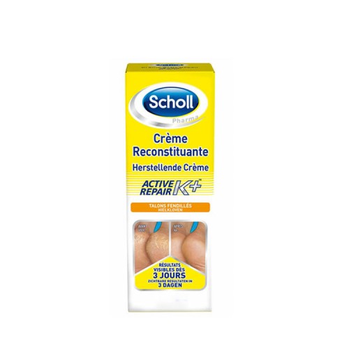 Scholl Active K+ Repair - Κρέμα ανάπλασης για σκασμένες φτέρνες, 60ml