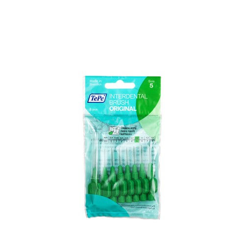 TePe Μεσοδόντια Βουρτσάκια 0,8mm SIZE 5- ΠΡΑΣΙΝΟ, 8 τεμάχια