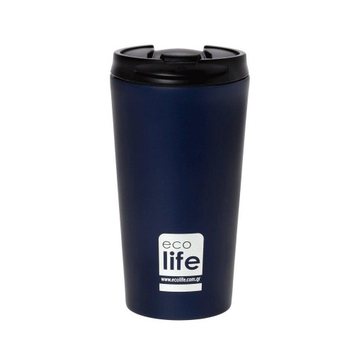 Ecolife Coffee Thermos Blue/Black 370ML