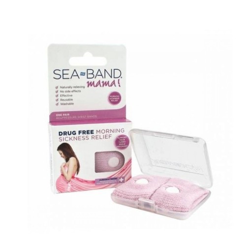 Sea Band Mommy- Περικάρπια πιεσοθεραπείας για την Φυσική αντιμετώπιση της Ναυτίας - Για Μέλουσες Μητέρες, 2 τεμάχια
