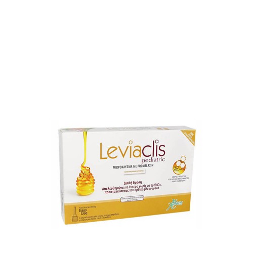 Aboca Leviaclis PEDIATRIC - Μικροκλύσμα για βρέφη & παιδιά με promelaxin, 6 μικροκλύσματα μίας χρήσης των 5gr