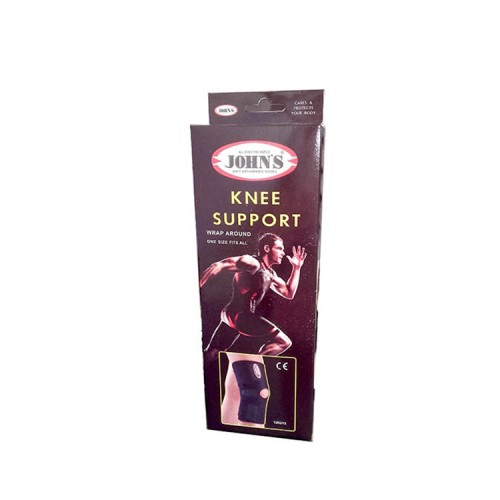 John's Knee Support Wrap Around - Επιγονατίδα με ρυθμιζόμενα αυτοκόλλητα, Ένα μέγεθος ταιριάζει σε όλους! 1 τεμάχιο (MPN: 120215)