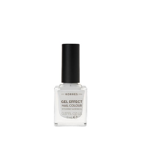 Korres Gel Effect Βερνίκι Νυχιών - Blanc White 01, 11ml 