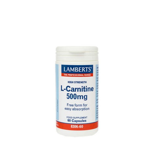 Lamberts L-Carnitine 500mg, 60 ταμπλέτες