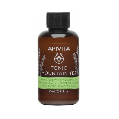 Apivita Mini ΑΦΡΟΛΟΥΤΡΟ ΤΟΝIC MOUNTAIN TEA με αιθέρια έλαια, 75ml