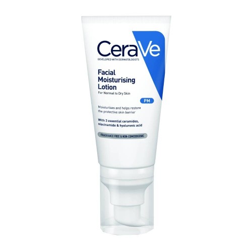 Cerave Facial Moisturizing Lotion Ενυδατική Κρέμα Προσώπου για Κανονικές/Ξηρές Επιδερμίδες, 52ml