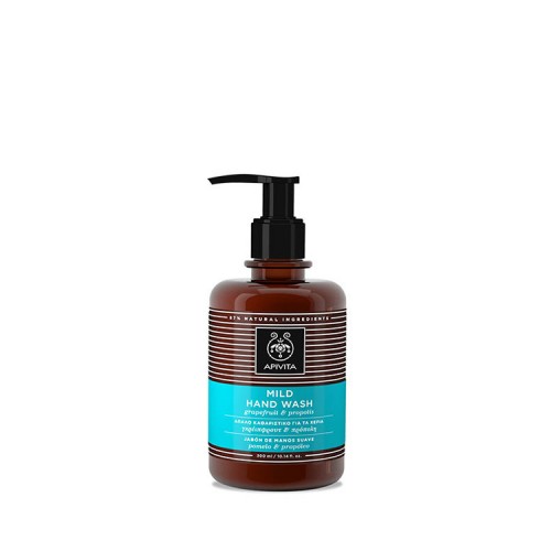 Apivita Mild Hand Wash Απαλό Καθαριστικό για τα Χέρια με Γκρέιπφρουτ & Πρόπολη, 300ml