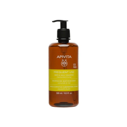 Apivita Gentle Daily Shampoo, Απαλό Σαμπουάν Καθημερινής Χρήσης με Χαμομήλι και Μέλι - 500ml