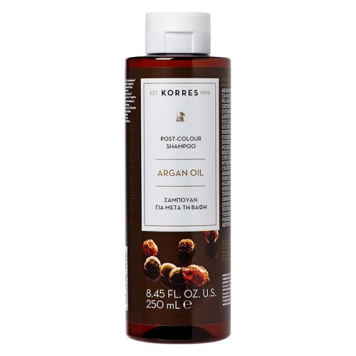 Korres Argan Oil Post-Colour Shampoo, Σαμπουάν για Μετά τη Βαφή - 200ml