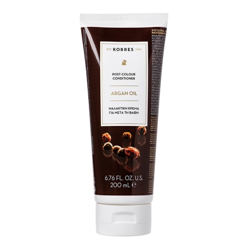 Korres Post-Colour Conditioner Argan Oil, Μαλακτική Κρέμα για Μετά τη Βαφή - 200ml