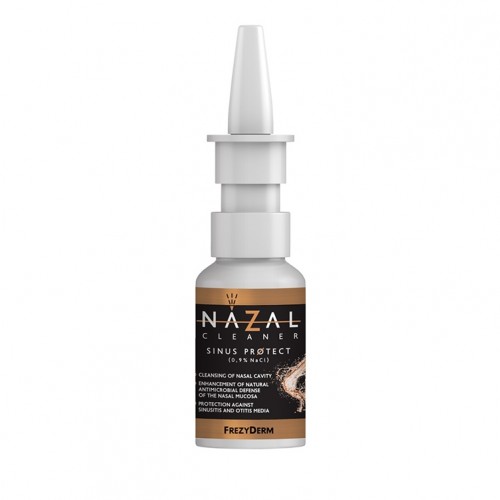 Frezyderm Nazal Cleaner Sinus Protect, Υπέρτονο αλατούχο διάλυμα 0,9% NaCl, Καθαρίζει τη Ρινική Κοιλότητα και Προφυλάσσει από Ιγμορίτιδα και Ωτίτιδα - 30ml
