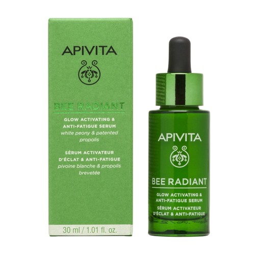 Apivita Bee Radiant Glow Activating & Anti-Fatique Serum White Peony & Patented Propolis Αντιγηραντικός Ορός Προσώπου για Ενεργοποίηση Λάμψης & Ξεκούραστη Όψη, 30ml
