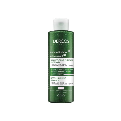 Dercos Anti Dandruff Κ Αντιπυτιριδικό Σαμπουάν για Ευαίσθητο Τριχωτό pH 5.5 , 250ml