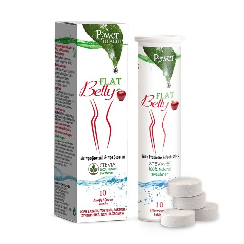 Power Of Nature Flat Belly Συμπλήρωμα κατά του Μετεωρισμού με Στέβια, 10 αναβράζοντα δισκία