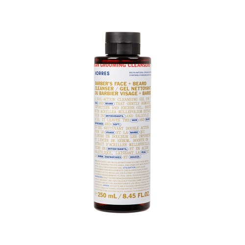 Korres Athenian Grooming Δροσιστικό Gel Καθαρισμού για Πρόσωπο & Γένια, 250ml
