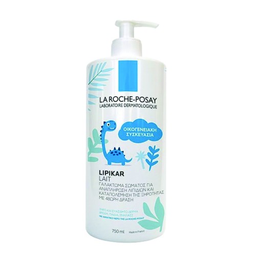 La Roche-Posay Lipikar Fluide, 750ml - ΟΙΚΟΓΕΝΕΙΑΚΗ ΣΥΣΚΕΥΑΣΙΑ 350ml ΔΩΡΕΑΝ ΠΡΟΪΟΝ!