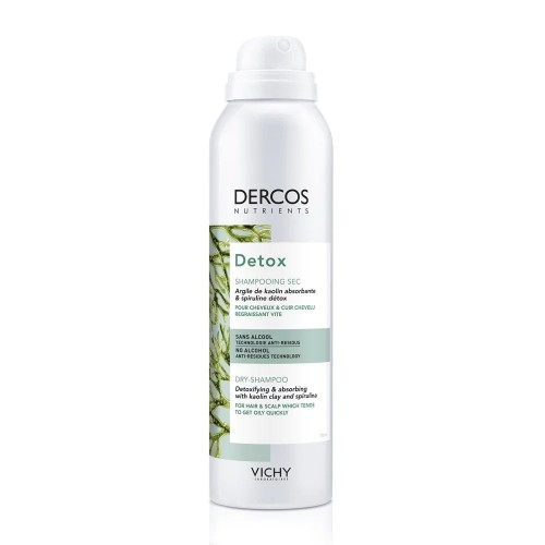 Vichy Dercos Nutrients Detox Spray - Ξηρό Σαμπουάν Κατά της Λιπαρότητας 150mL