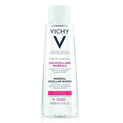 Vichy Purete Thermale Mineral Micellar Water, Νερό Micellaire με Μεταλλικά Στοιχεία για Πρόσωπο & Μάτια για Ευαίσθητες Επιδερμίδες - 200ml