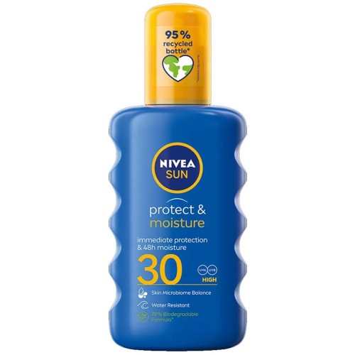 Nivea Sun Protect & Moisture Spray SPF30 Αντιηλιακό Ενυδατικό Σπρέι, 200ml