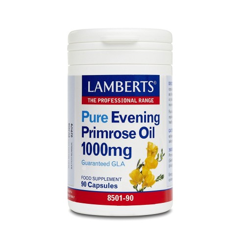 Lamberts Pure Evening Primrose Oil 1000mg με Βιταμίνη Ε, 90 κάψουλες