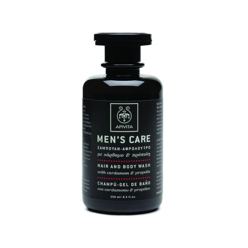 Apivita  MEN'S CARE Ανδρικό Σαμπουάν - Αφρόλουτρο, 250ml