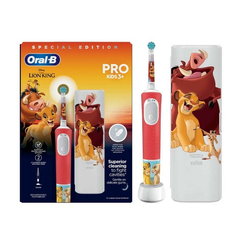 Oral-B Pro Kids Electric Toothbrush Παιδική Ηλεκτρικη Οδοντόβουρτσα The Lion King 3y+, 1τεμ