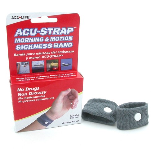Acu-Life Acu-Strap Βραχιόλια για την αντιμετώπιση των συμπτωμάτων της Ναυτίας, 2 τεμάχια