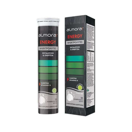 Almora Plus Energy Για Ενυδάτωση & Ενέργεια, 25 Αναβράζοντα Δισκία
